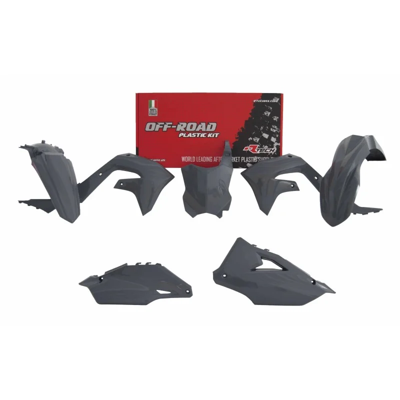 Plastic kit Rtech KXF 450 19- KXF 250 21- Grey R-KITKXF-GR0-599 Rtech Plastic Kits