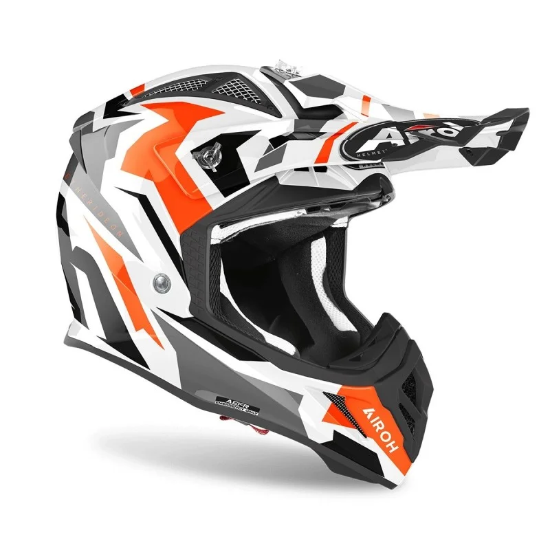 Casco Airoh Aviator ACE SWOOP Arancione Lucido AVASW32