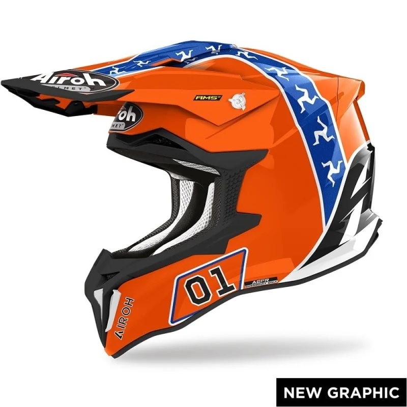 Casco Airoh Strycker Hazzard Lucido STH32