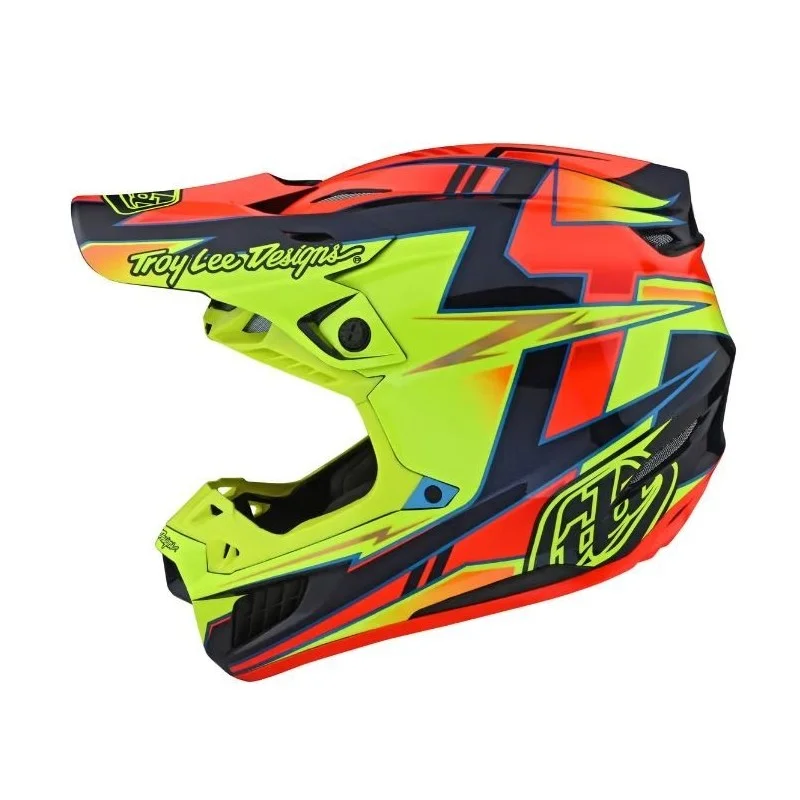 Helmet Troy Lee Desing SE5 COMPOSITE Graph yellow Navy 18396703 Troy lee Designs Motocross Helmets