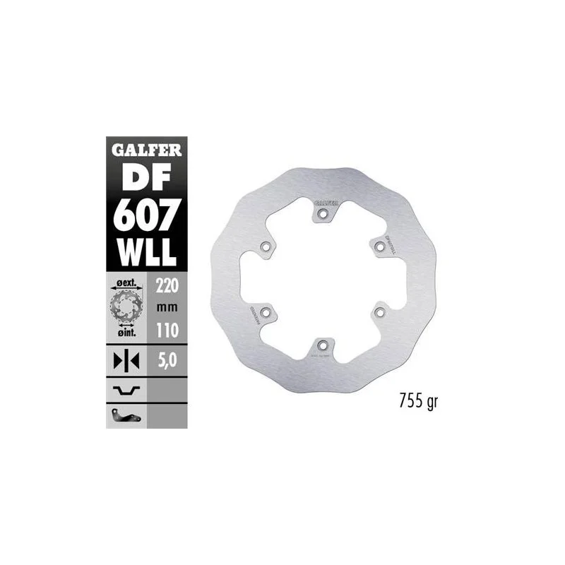 Rear brake disc full Galfer 220mm-KTM-Husqvarna-GasGas DF607WLL Galfer Brake Disc