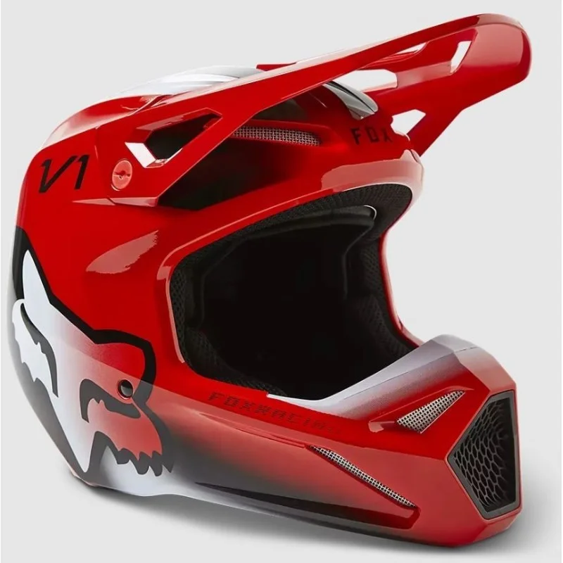 Casco FOX V1 Bambino Toxsyk Rosso Fluo 2023 29731-110