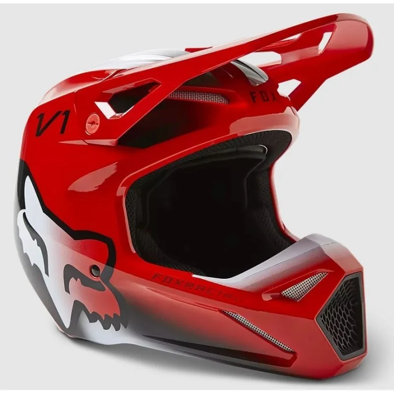 Helmet FOX V1 Toxsyk Fluo red 2023 29659-110 Fox Motocross Helmets