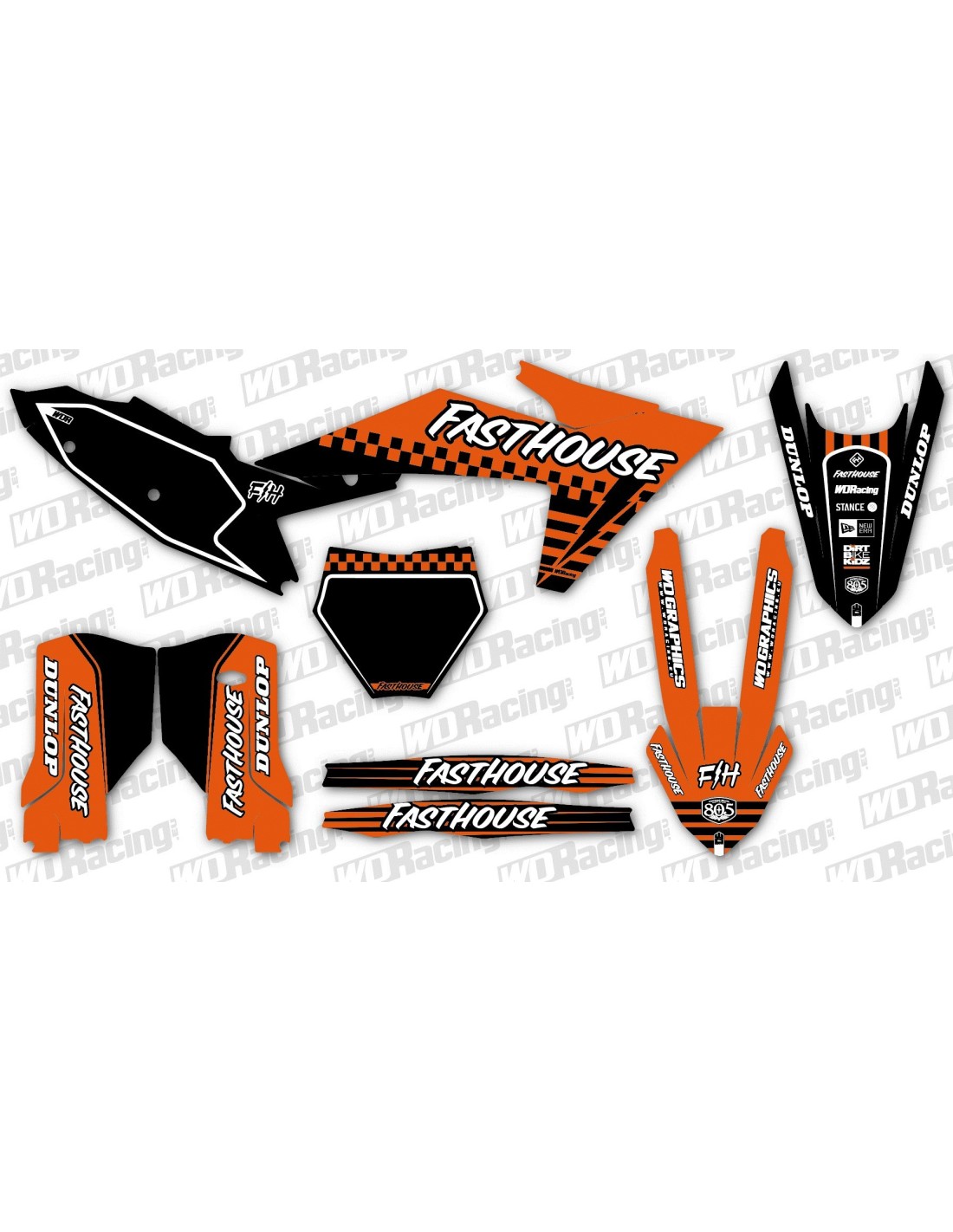 Grafiche in cristal già realizzate su KTM SX 85 ma comunque si possono  modificare e realizzare su qualsiasi altro modello di moto.