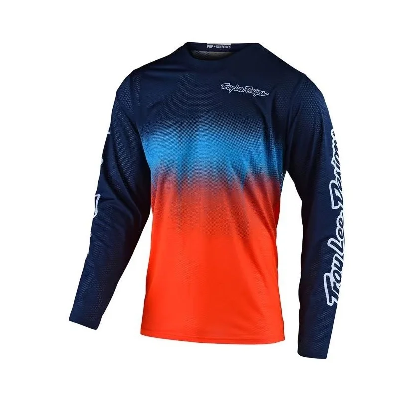 Jersey Youth Troy Lee Design Stain Navy/Orange 30978300 Troy lee Designs Kids Clothing Motocross Gear