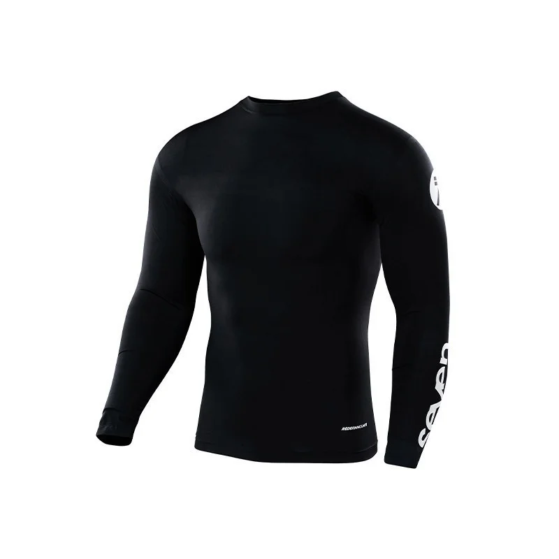 Maglia Bambino Seven Zero Staple Compression Nera Seven