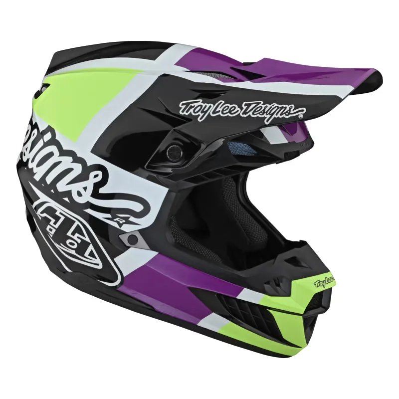 Helmet Troy Lee Desing SE5 COMPOSITE QUATTRO black Fluo yellow 18397702 Troy lee Designs Motocross Helmets