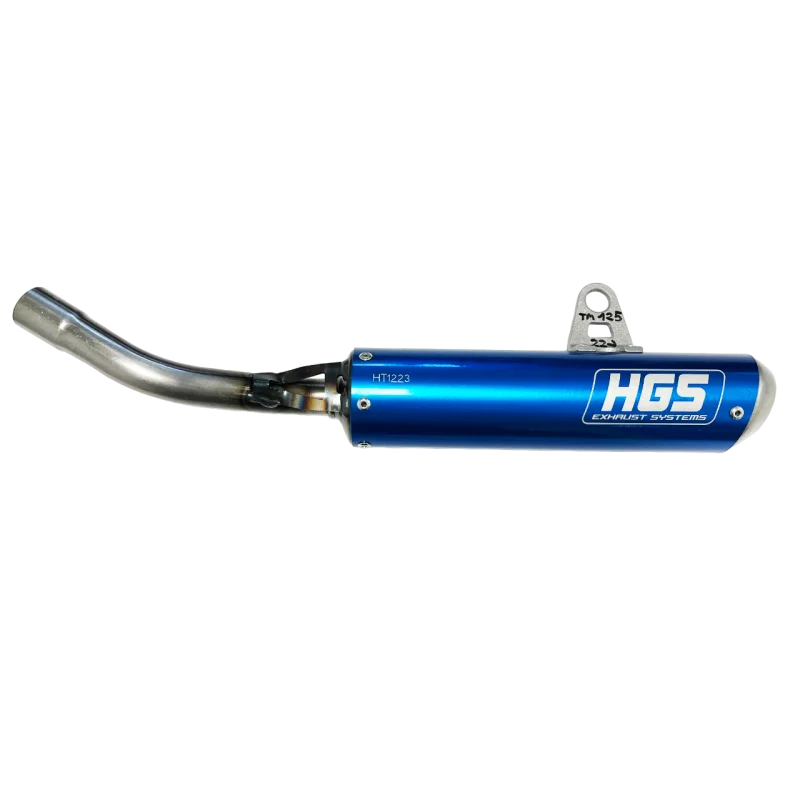 Silencer HGS blue | TM MX-EN-SMR 125 2022+ HGTM.008S.B Hgs Exhaust Pipe & Silencer 2 stroke