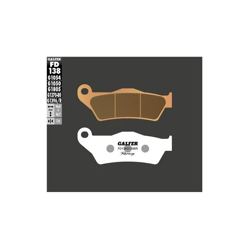 Front brake pads racing Galfer-Ktm-Husqvarna-GasGas FD138G1396R Galfer Brake pads and brake caliper