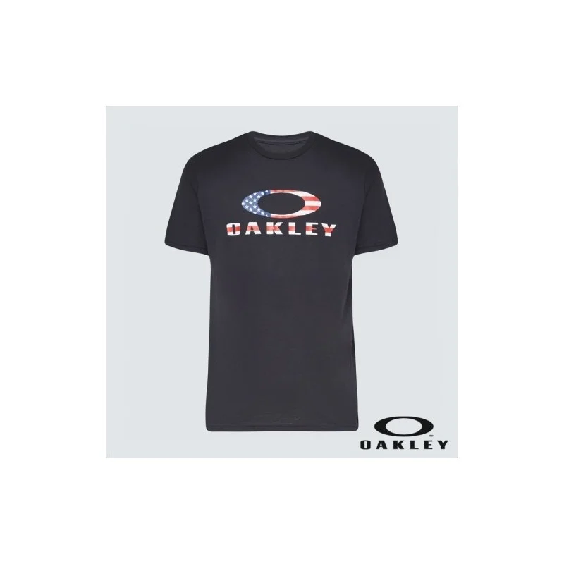 T shirt Oakley O Bark American Flag 457130-01V