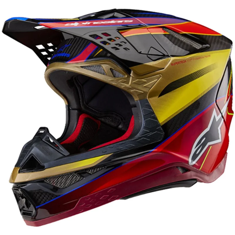 Casco Alpinestars SM10 ERA GOLD YELLOW RIO RED 8301123-5938