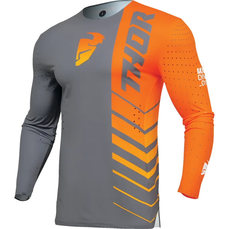 Jersey Thor Prime Analog Charcoal, Orange 2024 2910769 Thor Combo Jersey & Pant Motocross/Enduro