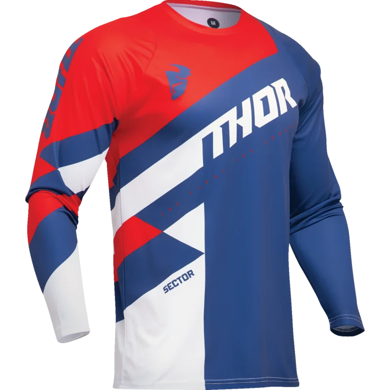 Jersey Thor Sector Checker Navy Red 2024 2910760 Thor Combo Jersey & Pant Motocross/Enduro