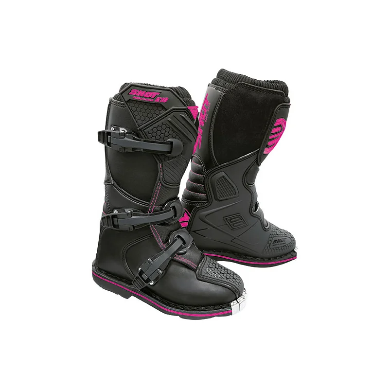 Boots KID Shot K10 KID Black Pink A0B-24B1-D06 Shot Kids Motocross Boots