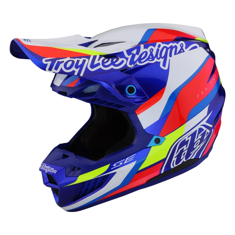 copy of Casque Cross Troy Lee Desing SE5 COMPOSITE QUALIFIER White Blue Troy lee Designs