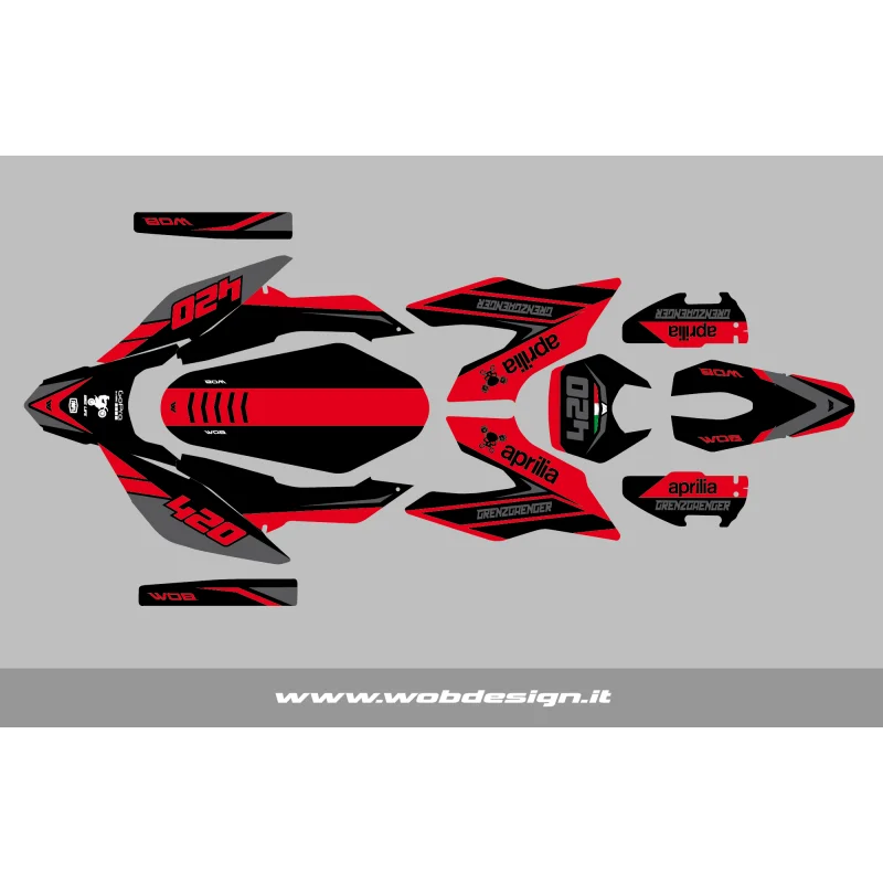 Graphic kit Aprilia SX - RX - MX "Grenz" APRILIAGRENZ WOB DESIGN APRILIA