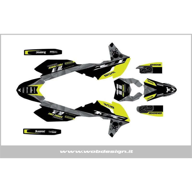 copy of Graphic kit Aprilia SX - RX - MX "Rockstar" WOB DESIGN