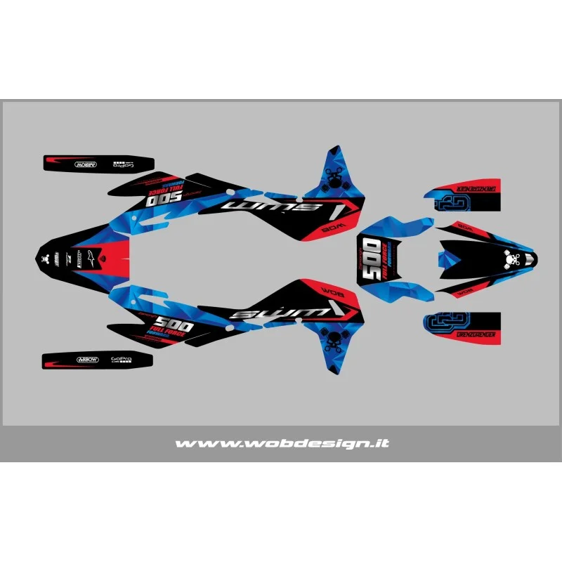 copy of Graphic kit SWM 125 R "Attack" WOB DESIGN