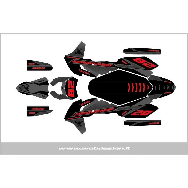 Graphic kit SWM 125 R "Grenz" SWMGRENZ WOB DESIGN SWM