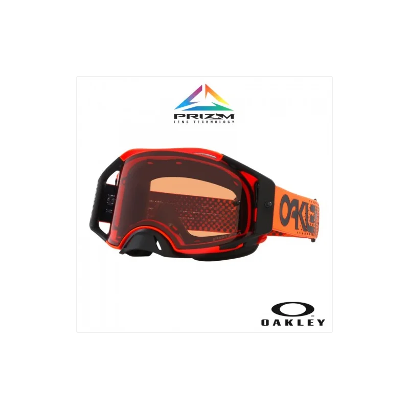 Occhiale I maschera Oakley Airbrake MX Moto Orange Lente Bronze 2024 OO7046-D5