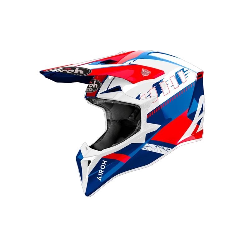 Casco Airoh Wraaap Feel Blu Rosso 2024 WRF55