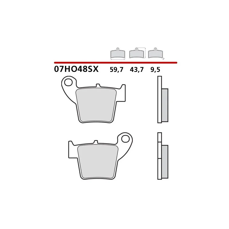 Bremsbeläge Brembo mischen SX-Hinten BREMBO