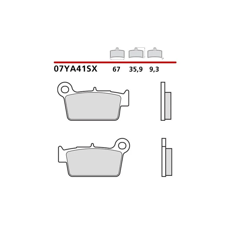 Brake pads Brembo compound SX-rear 07YA41SX BREMBO Brake pads and brake caliper