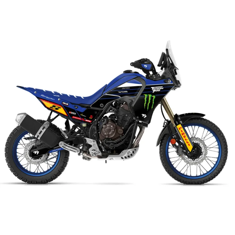 Graphic kit “Replica Blue” Yamaha Ténéré 700 - World Raid - Rtech restyling revolution T7 GRAFTENEREPB WOB DESIGN YAMAHA TENERE