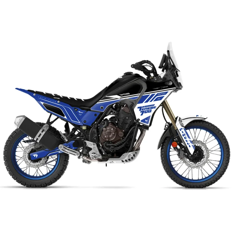 copy of Dekorset “Replica Black” Yamaha Ténéré 700 - World Raid - Rtech restyling revolution T7 WOB DESIGN