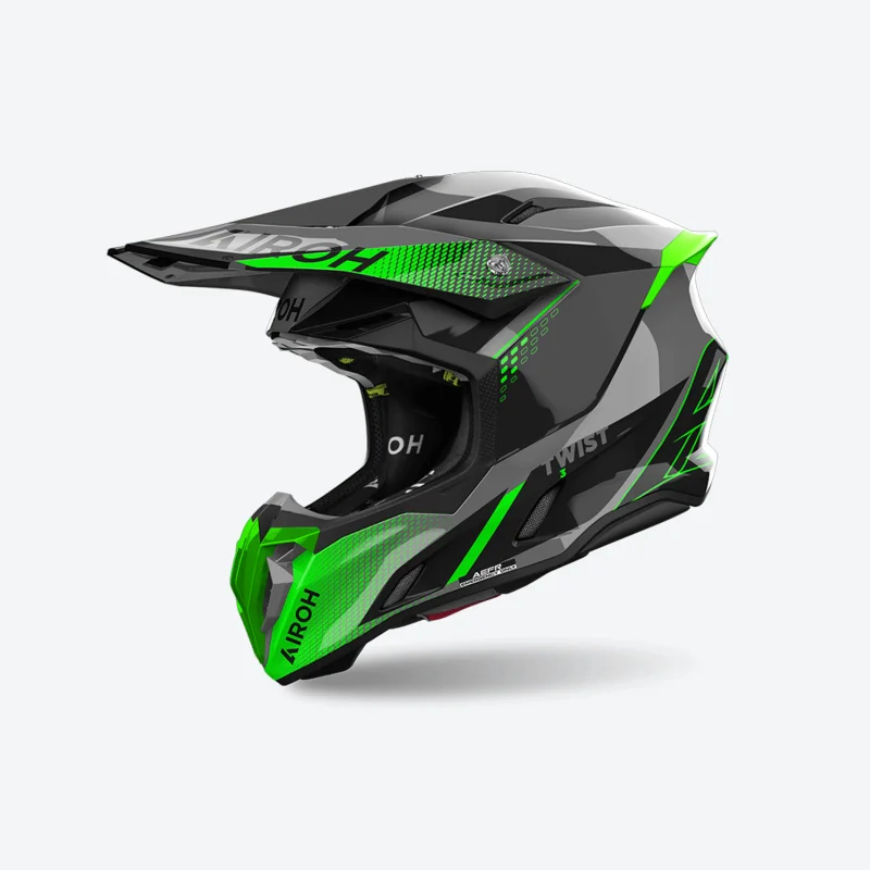 Helmet Airoh Twist 3 SHARD Green Gloss TW3S33 Airoh  Motocross Helmets