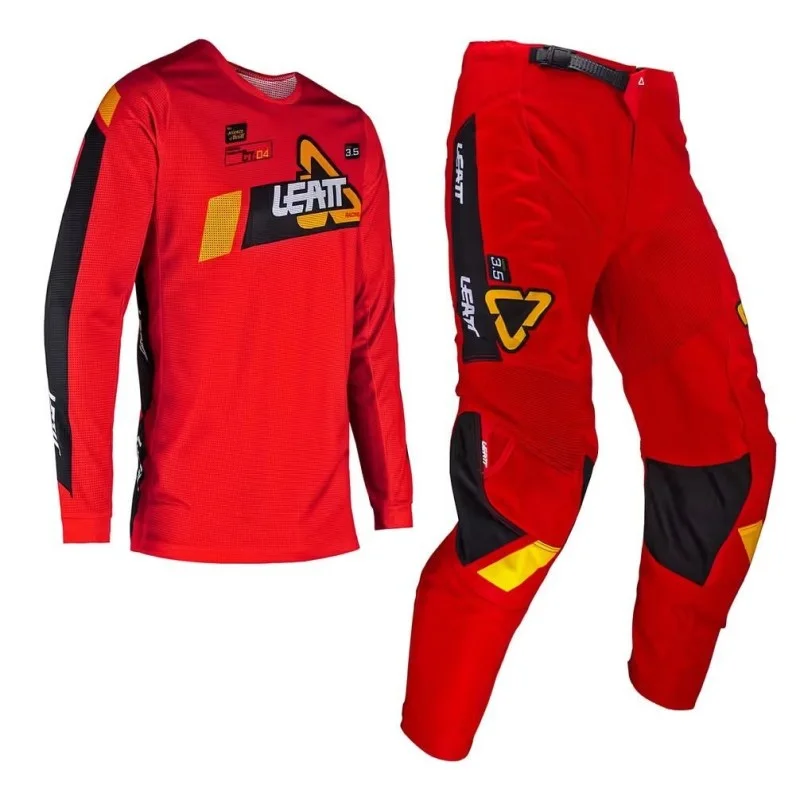 Ride Kit Leatt 3.5 Red 2024 502408062 Leatt Combo Jersey & Pant Motocross/Enduro