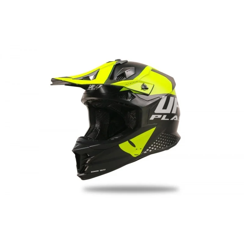 Casco UFO Intrepid Nero Giallo Fluo 2024 HE13400KD