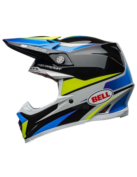 Helmet Bell moto-9s flex 2024 pro circuit black/blue ece 06 715714PC Bell Motocross Helmets