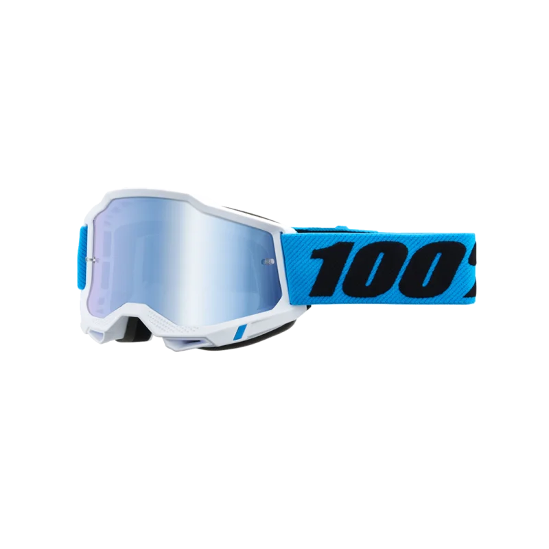 Goggles 100% Accuri 2 Novel Mirror Blue 26013280 100% Motocross Goggles