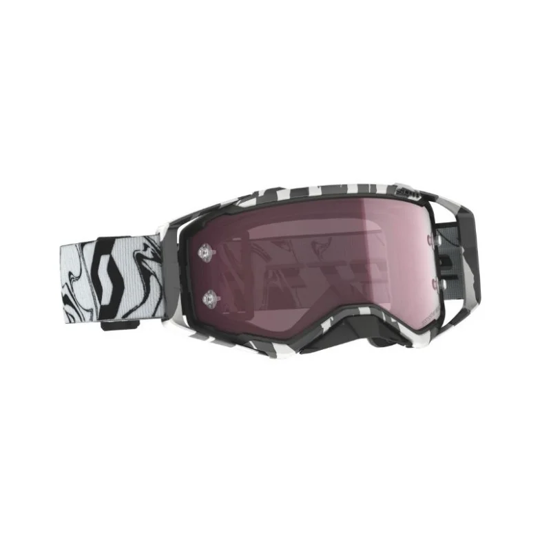 Crossbrille Scott Prospect Marble Schwarz/Weiß | Rose Werkslinse