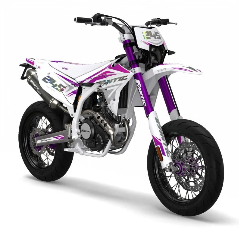 Fantic “Racing Purple” Graphics Kit GRFANRAPL WOB DESIGN FANTIC