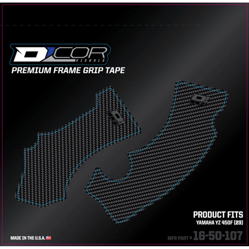 Frame Grip Tape D'Cor | Yamaha YZF 450 2023- YZF 250 2024- 43202547 D'Cor Skid plate-radiator guards