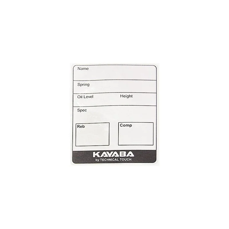 Kayaba adhesive labels for calibration (10pz) KYBLABEL Kayaba Stickers