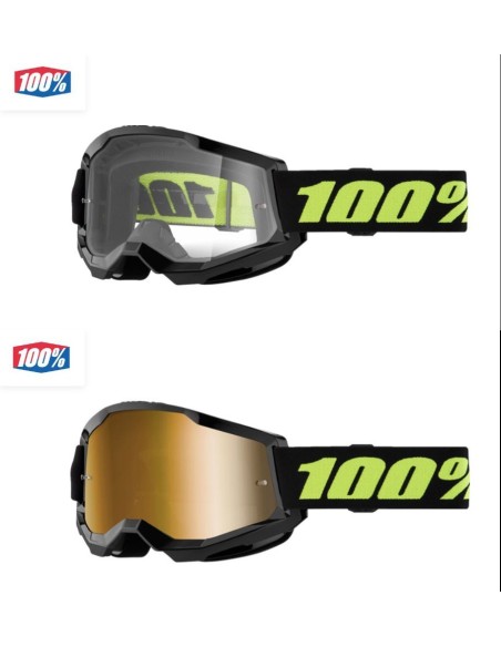 Goggle 100% Strata Solar Eclips StrataSolarEclipse 100% Motocross Goggles