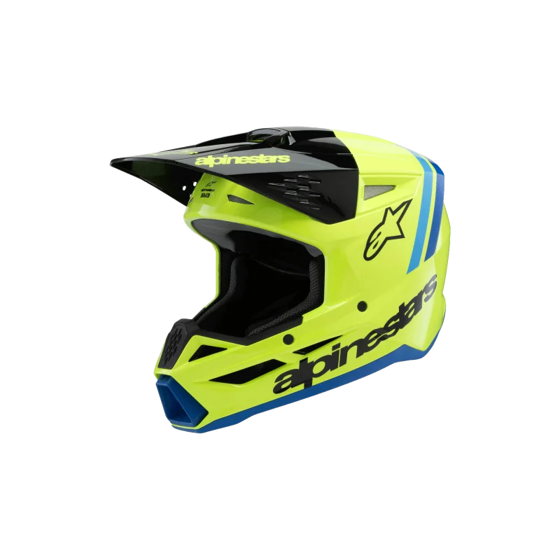 Casco bambino Alpinestars SM3 Radium "giallo fluo-nero-blu" 8301925-5017