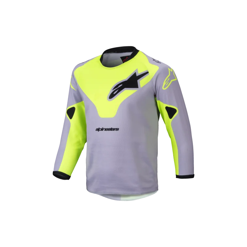 Maglia Alpinestars Kids Racer Veil "grigio giallo fluo" 9730125-9157