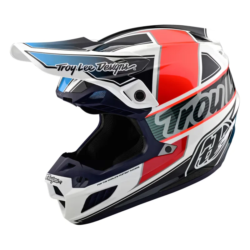 Casco Troy Lee Desing SE5 Composito Team White Black 183005024