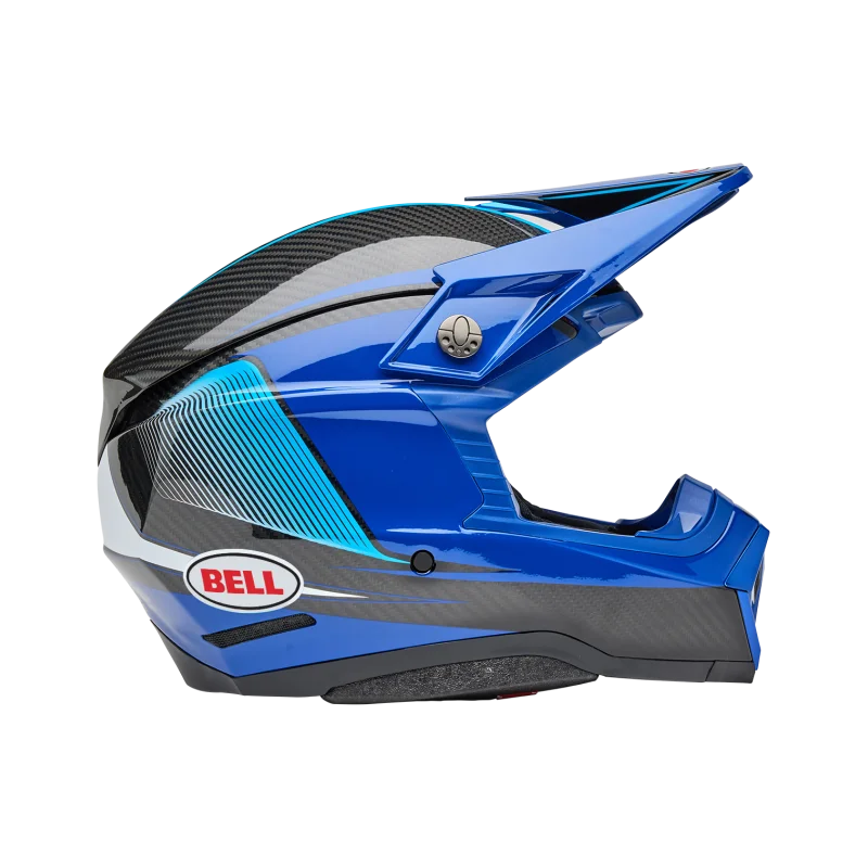 Helm Bell Moto 10 Spherical 2025 Evade Gloss Blue/Black