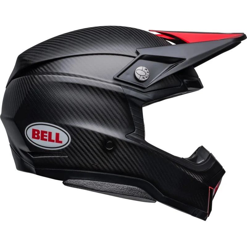 BELL Moto-10 Spherical Carbon Helmet Gloss Satin Black/Red 715644 Bell Motocross Helmets