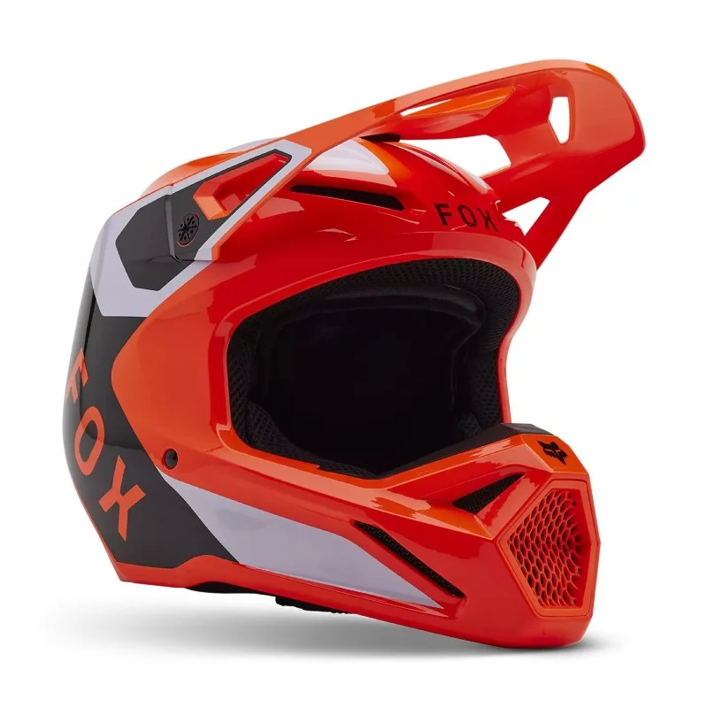 Casque FOX Casque V1 Lean Orange Fluo