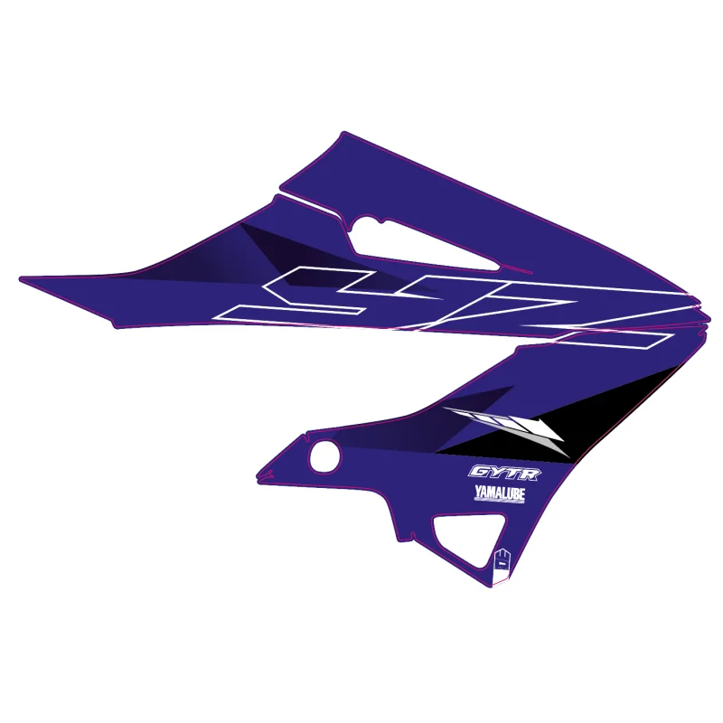 Yamaha YZ 125/250 2022-xx original replica 22 radiator shrouds graphics YZ22OEM22 WD Graphics Shroud graphics