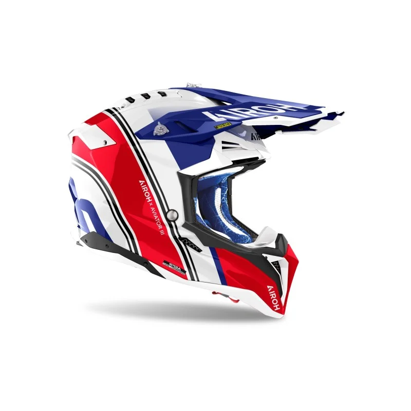 Helmet Airoh Aviator 3 | Hima red gloss AV3H55 Airoh  Motocross Helmets