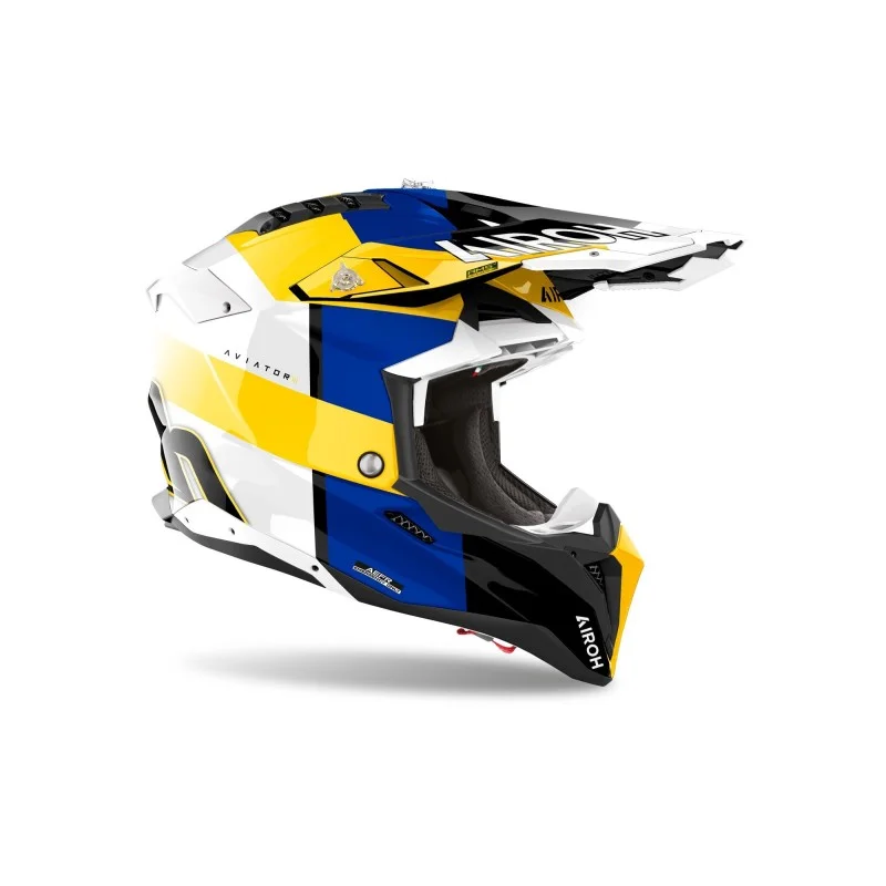 Helm Airoh Aviator 3 | Monarch blue yellow gloss