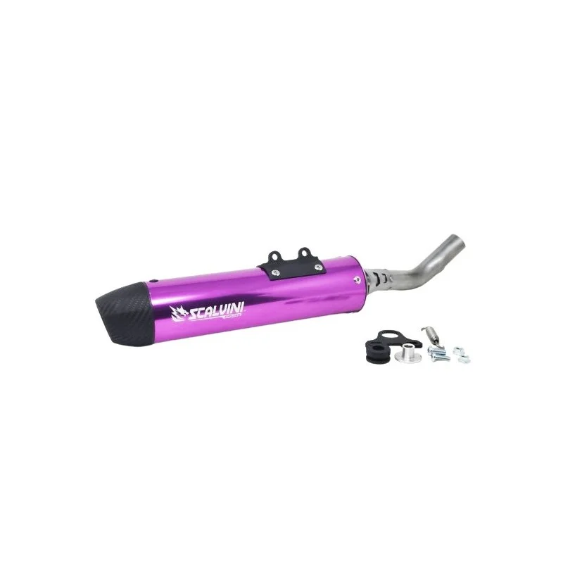 Silencer Scalvini "purple" | Yamaha YZ 125 22+ Fantic XX 125 22+ XE 125 23+ 02.0504012266 Scalvini Exhaust Pipe & Silencer 2 ...