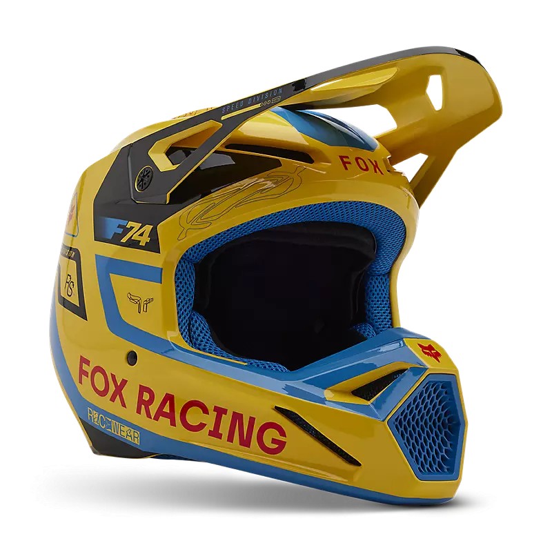 Casco FOX V1 Race Spec | Giallo pallido 33000-274